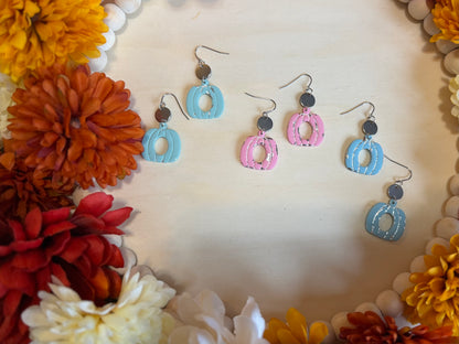 Hollow pumpkin Dangles with Silver