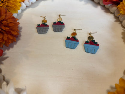 Berry Sweet Strawberry Basket Dangles