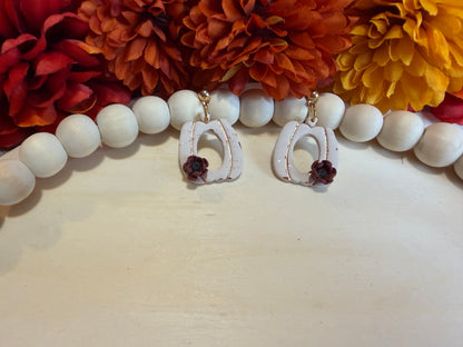 Autumn Whisper Floral Pumpkin Dangle