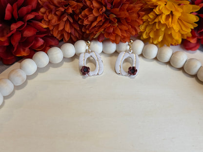 Autumn Whisper Floral Pumpkin Dangle