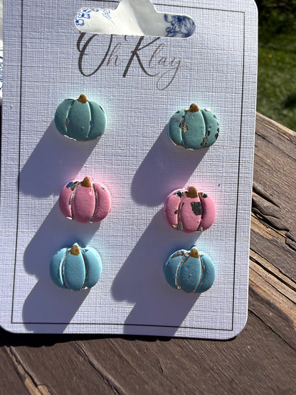 Pretty Fall Pumpkin Stud Pack