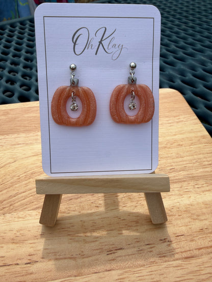 Hollow Pumpkin Dangles