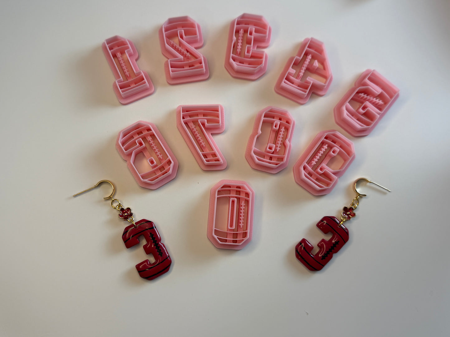 Football Number Dangle Cutters